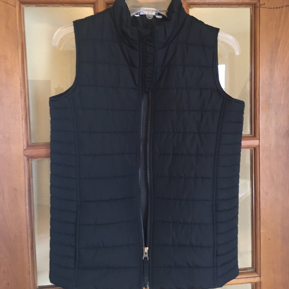Lands end boys vest size m 10/11 black